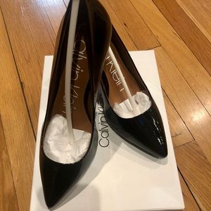 Black Paten Leather Pump (Calvin Klein)